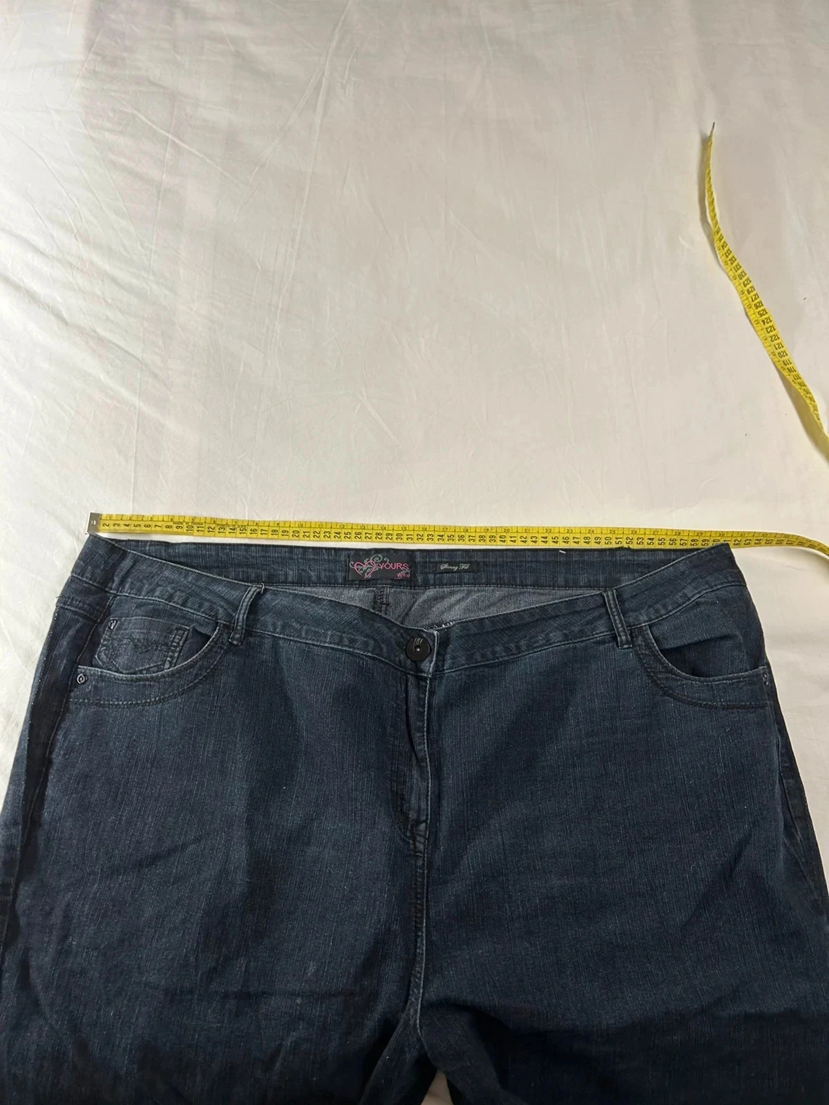 Zwarte grote vintage jeans love yours – photo 6